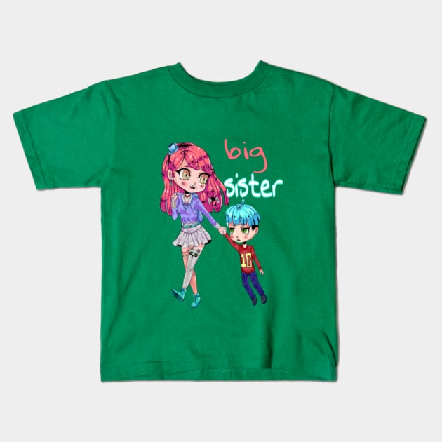 funny big sister Kids T-Shirt by Titou design